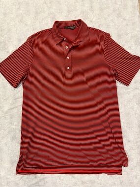 RLX Ralph Lauren Striped Performance Polo